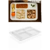1 Adet  5 Bölmeli Kırılmaz Tabldot Tabak Self Servis Yemekhane Okul Lokanta Tabildot (40 Cm X28 Cm)