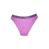10 Adet Beli Yazılı Pamuklu Kalın Lastik Kadın Slip Külot
