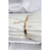 14k Gold Renk Kaplama Zincir Model Cm Kadın Bileklik