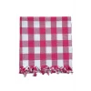 150x150 Cm Kareli Yer Sofra Bezi Piknik Masa Örtüsü Saçaklı