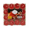 16 Parça  Kırmızı Tea Light Yuvarlak Mum