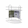 2 Katlı - Üçgen   Krom   Metal  Banyo Köşelik - Duşkabin Raf