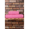 2 Parça &#37;100 Pamuklu Soft Lüx Banyo Havlu Seti Pembe