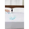200x200 Cm Çift Kişilik Battal Boy Fitted Geçmeli Sıvı Geçirmez Alez Pamuklu Yatak Koruyucu