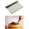 2li Set Hamur Şekillendirici Eğik Pasta Spatulası +metal Hamur Kesici Kazıyıcı Spatula
