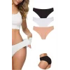3 Adet Kadın Dikişsiz Lazer Kesim Esnek İz yapmayan Külot S4