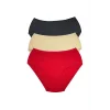 3 Adet Kadın Yüksek Bel Ribana Bato Külot S027