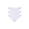 3 adet Süper Eko Set Likralı Kadın Slip Külot Beyaz