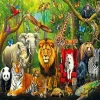 31504 FOREST ANIMALS 100 PARÇA PUZZLE