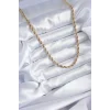 316L Çelik Gold Renk 60 cm Burgu Model Kadın Kolye