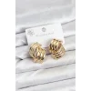 316L Çelik Gold Renk Vintage Kadın Küpe