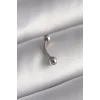 316L Çelik Gümüş Renk Topçuk Model Piercing