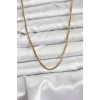 316L Çelik Zincir Gold Renk 60 cm Yılan Zincir Kadın Kolye