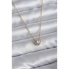 316L Çelik Zincir Gold Renk Charm Kadın Kolye