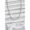 316L Çelik Zincir Gümüş Renk 60 cm Yılan Zincir Kadın Kolye