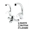 3lü Set   Banyo - Evye Mutfak - Lavabo   Aç Kapa  Mix Batarya Musluk