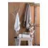 4 lü Kadın Erkek Banyo Havlusu Takımı Oscar Bej-Krem