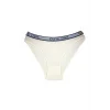 5 Adet Beli Yazılı Pamuklu Kalın Lastik Kadın Slip Külot