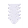 5 adet Süper Eko Set Likralı Kadın Slip Külot Beyaz