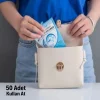 50 Adet Kullan At Pratik Kullanımlı Hijyenik Klozet Kapağı Poşeti
