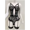 Afrodit Siyah Sexy Jartiyer Takım -1050