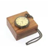 Ahşap Kutulu Pirinç Köstekli Saat Model 2