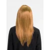 Altın Renk Düz Kesim İçi Astarlı Uzun Parti Peruğu