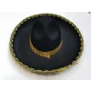 Altın Renk Şeritli Meksika Mariachi Latin Şapkası 55 Cm Çocuk