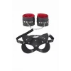 Maske Ve Kelepçe Deri Harness Özel Set