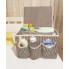 Bebek Beşik Başucu Düzenleyici Kapaklı 5 Bölmeli Organizer