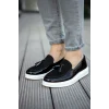 CH002 - RBT Loafer Verniciata Erkek Ayakkabı SIYAH