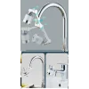 Filtreli Kireç Hapsedici Robotik Kol Musluk Başlığı - Mutfak Banyo Musluk Uzatma Aparatı Ucu