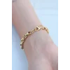 Gold Renk Çelik Zincir Kadın Bileklik