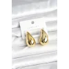 Gold Renk Damla Küpe 30 mm