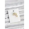 Gold Renk Zirkon Taşlı Yıldız Model Kıkırdak Earcuff Küpe