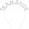 Gümüş Kaplama Kristal Taşlı Team Bride Taç 16x17 Cm