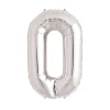 Gümüş Rengi Folyo Rakam Balon 1 Metre