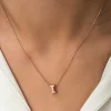 Luz&Pos Gümüş Rose 3 Boyutlu I Harf Bayan Kolye