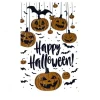Halloween Temalı Balkabaklı Duvar Sticker Seti