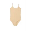 İp Askılı Kadın Çıtçıtlı Body Ten Rengi