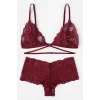 Kadın Bordo Özel Şık Sütyen Külot Takımı – Modern, Konforlu ve Günlük Kombinlere Uygun