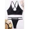 Kadın Siyah File Detaylı Özel Bikini Takımı – Modern, Konforlu ve Günlük Kombinlere Uygun