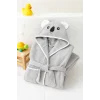 Kapşonlu Unisex &#37;100 Pamuklu Çocuk Banyo Bornozu Koala