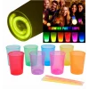 Karanlıkta Yanan Gece Işığı Mega Glow Bardaklar 8 Adet 8.5 X 10.5 Cm