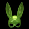 Karanlıkta Parlayan Fosforlu Tavşan Maskesi – Glow Bunny Masquerade Maske (32x22 Cm)