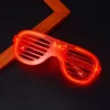 Kırmızı Led Işıklı Parti Gözlüğü - Neon Glow Şerit Gözlük 3 Modlu