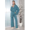 LİMİSSİ VİSKON DESENLİ PİJAMA YAKIMI