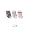 Luz&Pos 3lü Penye Kız Soket Çorap Bs10112 Gri