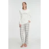 Luz&Pos Anıl Uzun Kol Pamuklu Kışlık Pijama Takımı