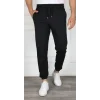 Luz&Pos Erkek Jogger Eşofman Altı Rahat Kalıp, Cepli, Lastikli Paça, Günlük Spor Pantolon - Siyah